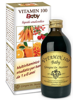 VITAMIN 100 BABY LIQUIDO ANALCOLICO 200 ML - Farmafamily.it