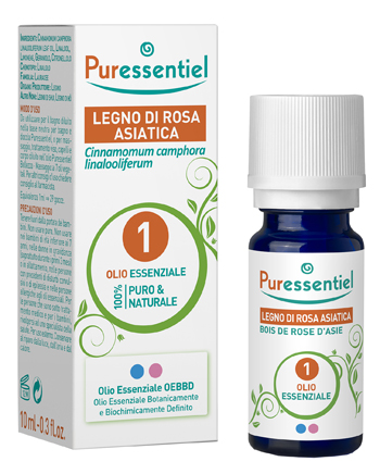 PURESSENTIEL OLIO ESSENZIALE LEGNO ROSA ASIATICA 10 ML - Farmafamily.it