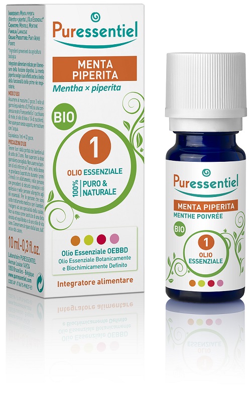 PURESSENTIEL MENTA PIPERITA OLIO ESSENZIALE BIO 10 ML - Farmafamily.it