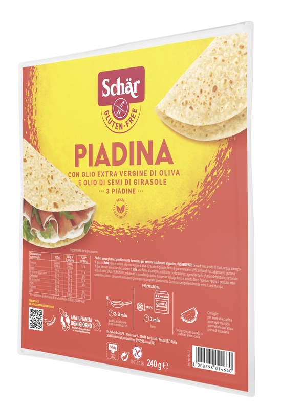 SCHAR PIADINA 3 PEZZI DA 80 G - Farmafamily.it