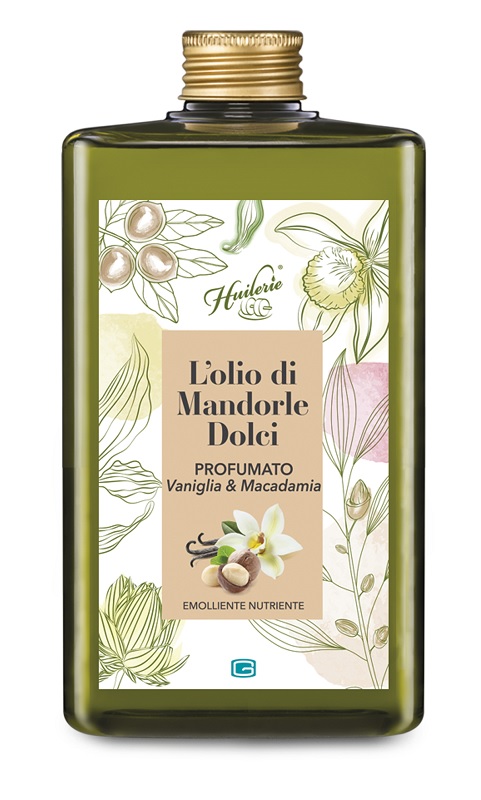 HUILERIE L'OLIO DI MANDORLE DOLCI PROFUMATO VANIGLIA & MACADAMIA 300 ML - Farmafamily.it