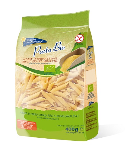 PIACERI MEDITERRANEI PENNE RIGATE BIO 400 G - Farmafamily.it