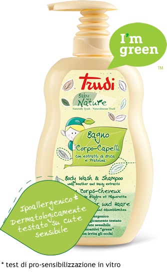 TRUDI BABY NATURE BAGNO CORPO CAPELLI 400 ML - Farmafamily.it