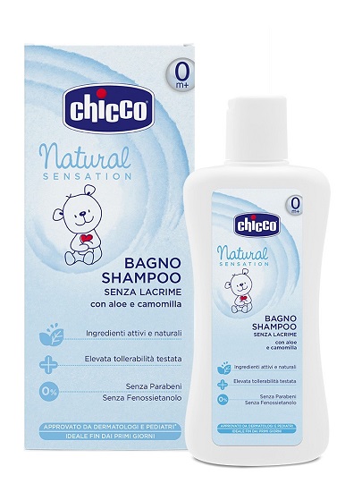 CHICCO BAGNO SHAMPOO NATURAL SENSATION 200 ML - Farmafamily.it