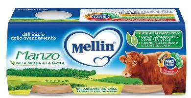 MELLIN OMOGENEIZZATO MANZO 2 X 80 G - Farmafamily.it