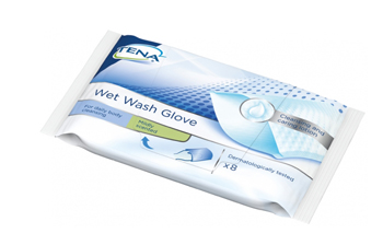 TENA WET WASH GLOVE GUANTO DETERGENTE UMIDIFICATO 8 PEZZI - Farmafamily.it