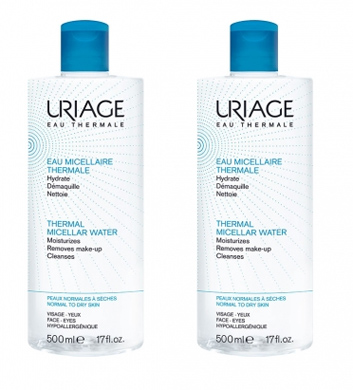 URIAGE EAU MICELLARE PER PELLI NORMALI/SECCHE 1+1 - Farmafamily.it