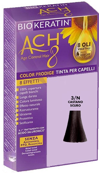 BIOKERATIN ACH8 COLOR PRODIGE 3/N CASTANO SCURO - Farmafamily.it