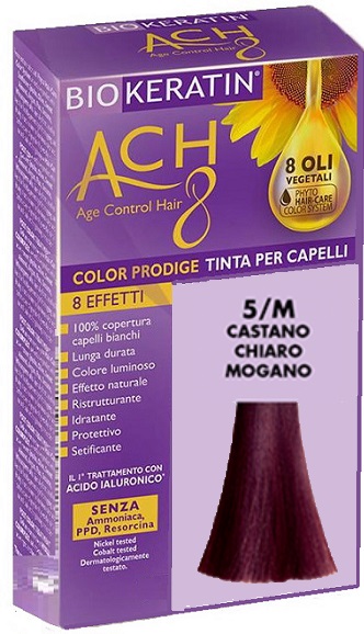 BIOKERATIN ACH8 COLOR PRODIGE 5/M CASTANO CHIARO MOGANO - Farmafamily.it