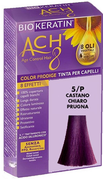 BIOKERATIN ACH8 COLOR PRODIGE 5/P CASTANO CHIARO PRUGNA - Farmafamily.it