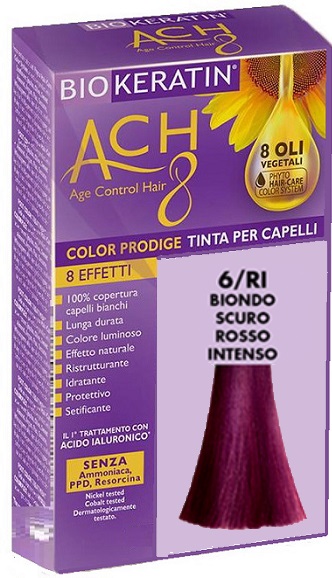 BIOKERATIN ACH8 COLOR PRODIGE 6/RI BIONDO SCURO ROSSO INTENSO - Farmafamily.it