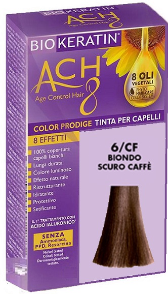 BIOKERATIN ACH8 COLOR PRODIGE 6/CF BIONDO SCURO CAFFE' - Farmafamily.it
