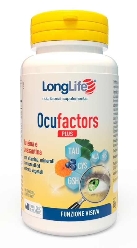 LONGLIFE OCUFACTORS PLUS 60 TAVOLETTE RIVESTITE - Farmafamily.it