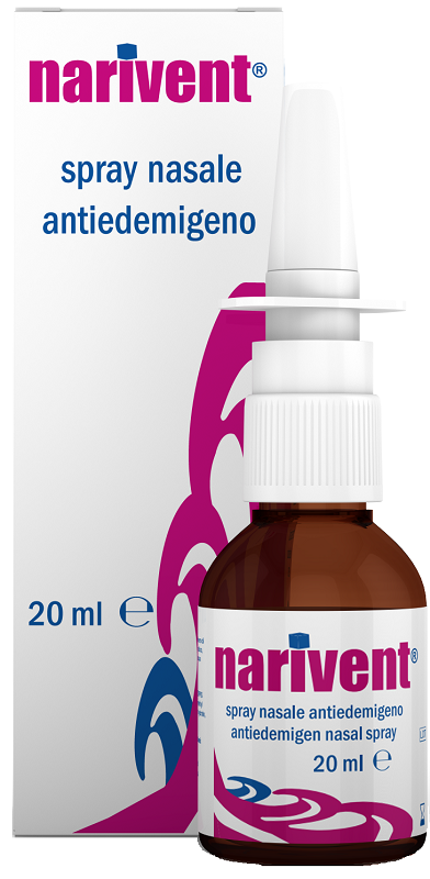 SPRAY NASALE ANTIEDEMIGENO NARIVENT FLACONE 20 ML - Farmafamily.it