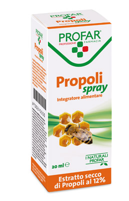 PROPOLI SPRAY ESTRATTO SECCO 12% 20 ML PROFAR - Farmafamily.it
