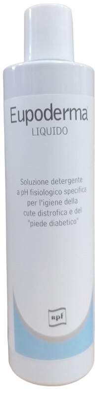 EUPODERMA LIQUIDO SOLUZIONE DETERGENTE PER PIEDE DIABETICO 300 ML - Farmafamily.it