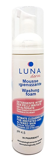 LUNADERM MOUSSE IGIENIZZANTE DETERGENTE INTIMO PELLI IRRITATE ED ALTERATE 150 ML - Farmafamily.it