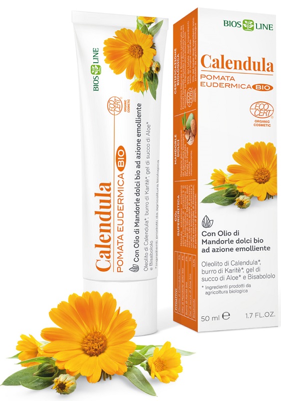 BIOSLINE CALENDULA POMATA EUDERMICA BIO 50 ML - Farmafamily.it