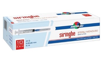SIRINGA PER VENIPUNTURA MASTER-AID 10 ML GAUGE 21 10 PEZZI - Farmafamily.it