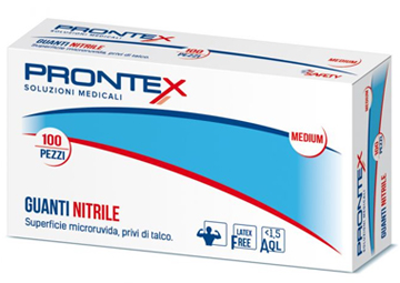 PRONTEX GUANTO IN NITRILE SENZA POLVERE PICCOLO 6/7 100 PEZZI - Farmafamily.it