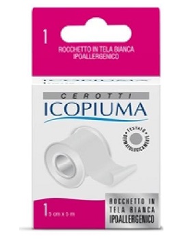 ICOPIUMA CEROTTO IN ROCCHETTO BIANCO CM 5X500 CM - Farmafamily.it