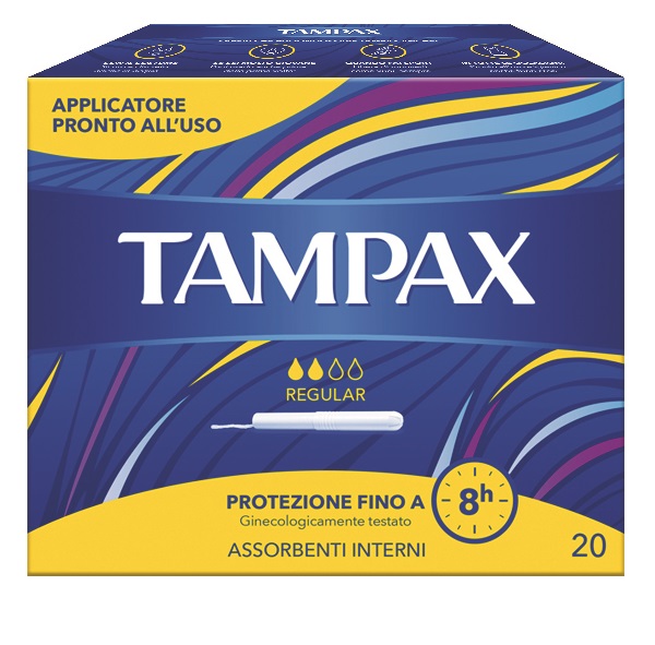 TAMPAX BLUE BOX REGULAR 20 PEZZI - Farmafamily.it