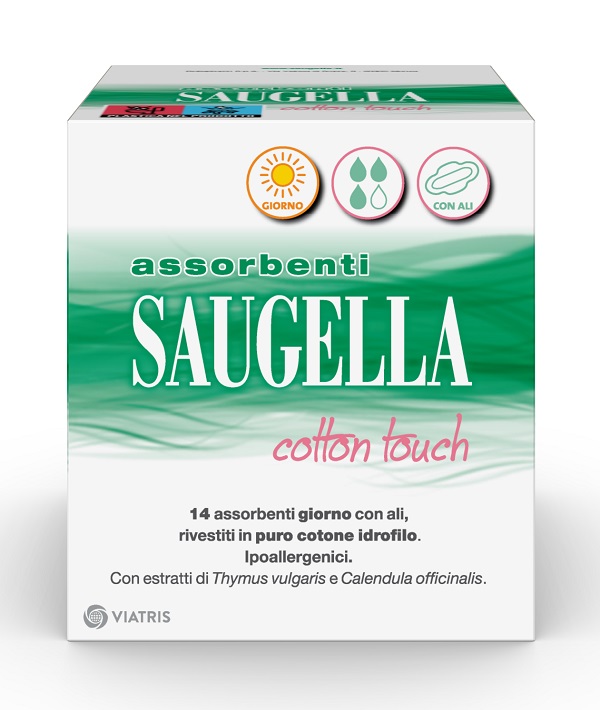 SAUGELLA COTTON TOUCH ASSORBENTI GIORNO 14 PEZZI TAGLIO PREZZO - Farmafamily.it