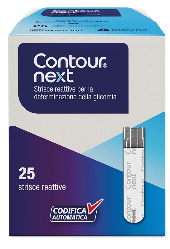 STRISCE MISURAZIONE GLICEMIA CONTOUR NEXT 25 PEZZI - Farmafamily.it