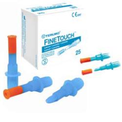 LANCETTE PUNGIDITO FINETOUCH 23 GAUGE 25 PEZZI - Farmafamily.it