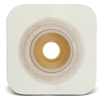PLACCA CONVESSA NATURA+ PRETAGLIATA 22 MM FLANGIA 45 MM DURAHESIVE E CEROTTO MICROPOROSO 5 PEZZI - Farmafamily.it