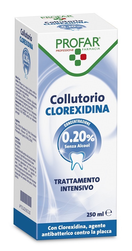 COLLUTORIO CLOREXIDINA 0,20% 250 ML PROFAR - Farmafamily.it