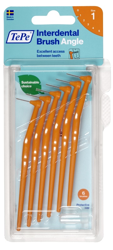 TEPE ANGLE SCOVOLINO ARANCIO 0,45MM 6 PEZZI - Farmafamily.it
