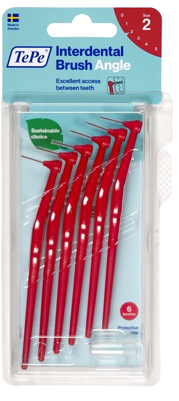 TEPE ANGLE SCOVOLINO ROSSO 0,5MM 6 PEZZI - Farmafamily.it
