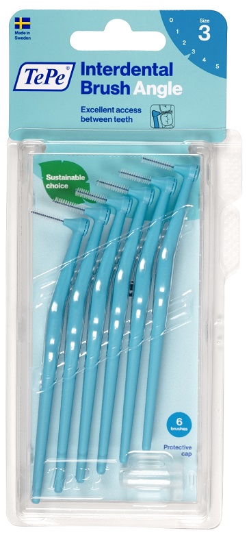 TEPE ANGLE SCOVOLINO BLU 0,6MM 6 PEZZI - Farmafamily.it