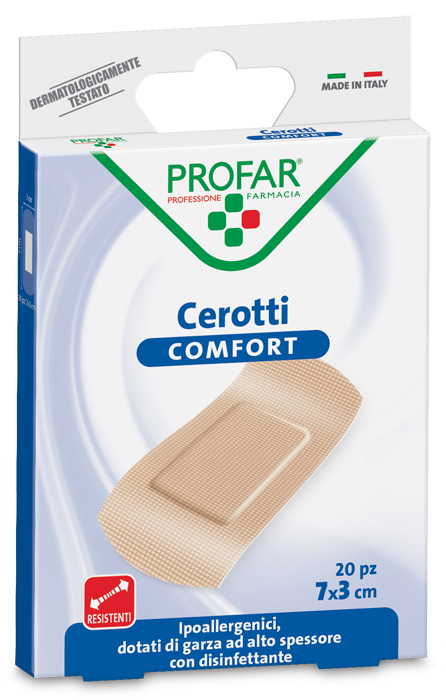 COMFORT CEROTTO GRANDE 7X3 CM PROFAR 20 PEZZI - Farmafamily.it