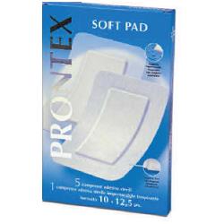 GARZA COMPRESSA PRONTEX SOFT PAD 10X12,5 6 PEZZI (5 TNT + 1 IMPERMEABILE AQUA PAD) - Farmafamily.it