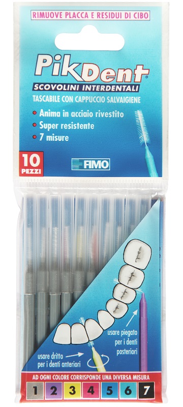 PIKDENT STUZZICOLINO 1 GRIGIO 10 PEZZI - Farmafamily.it