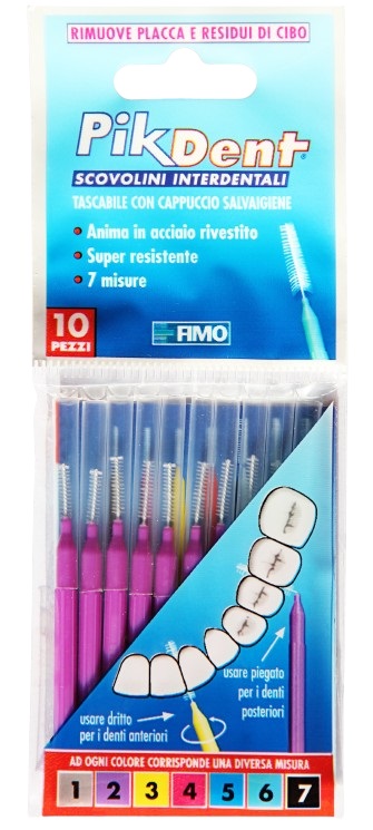 PIKDENT STUZZICOLINO 2 VIOLA 10 PEZZI - Farmafamily.it