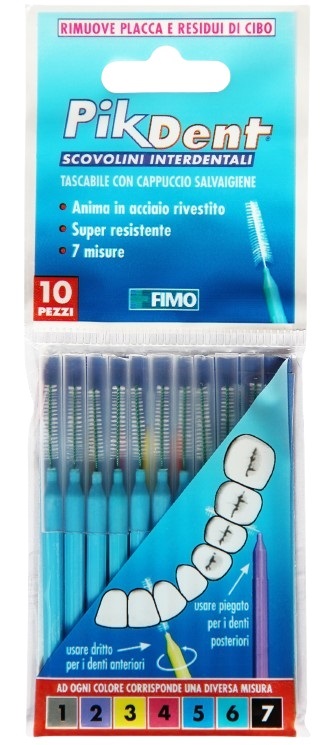 PIKDENT STUZZICOLINO 5 AZZURRO 10 PEZZI - Farmafamily.it