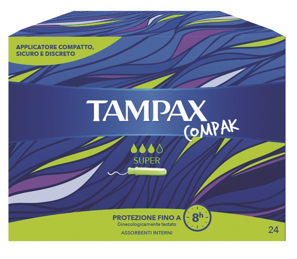 TAMPAX COMPAK SUPER 24 PEZZI - Farmafamily.it
