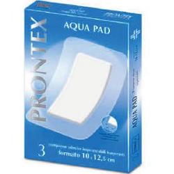 GARZA COMPRESSA PRONTEX AQUA PAD 10X12,5 CM 3 PEZZI - Farmafamily.it