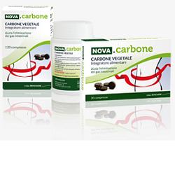 NOVA CARBONE VEGETALE 120 COMPRESSE - Farmafamily.it