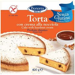 BONONIA TORTA ALLA CREMA DI NOCCIOLA SENZA GLUTINE 400 G - Farmafamily.it