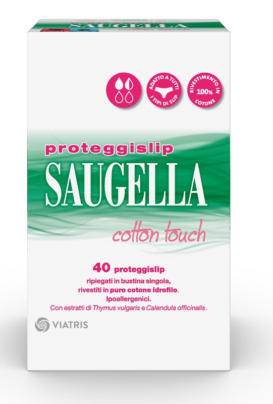 SAUGELLA ASSORBENTI COTTON TOUCH PROTEGGISLIP 40 PEZZI - Farmafamily.it