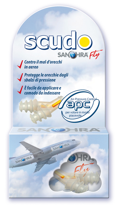 SCUDO SANOHRA FLY FILTRO AURICOLARE 2 PEZZI - Farmafamily.it