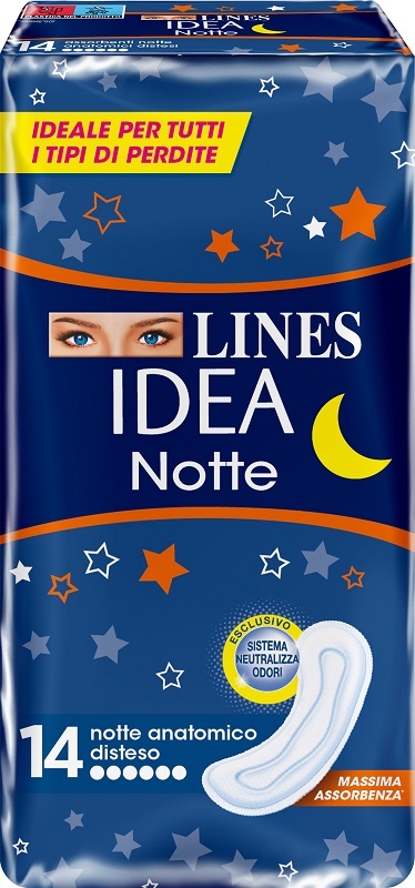 LINES IDEA NOTTE SENZA ALI 14 PEZZI - Farmafamily.it