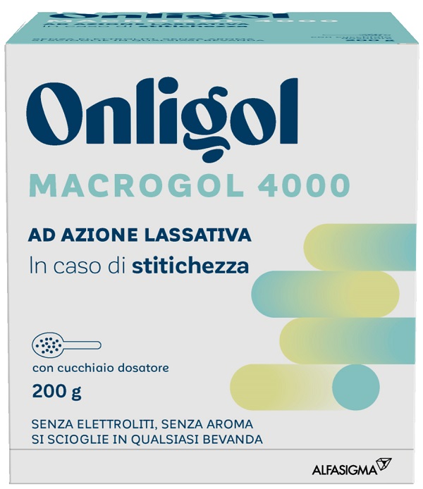 ONLIGOL MACROGOL 4000 200 G CON CUCCHIAINO DOSATORE SENZA ZUCCHERO - Farmafamily.it