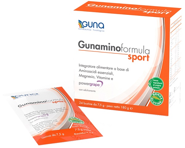 GUNAMINOFORMULA SPORT 24 BUSTE 180 G - Farmafamily.it