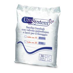 SACCA DI DRENAGGIO DA GAMBA PER INCONTINENZA UROSYSTEM TUBO 10 CM 30 PEZZI - Farmafamily.it