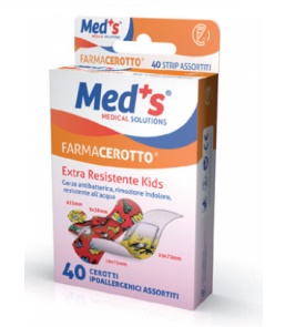 CEROTTO MEDS STRIP KIDS IPOALLERGENICO ASSORTITI 40 PEZZI - Farmafamily.it